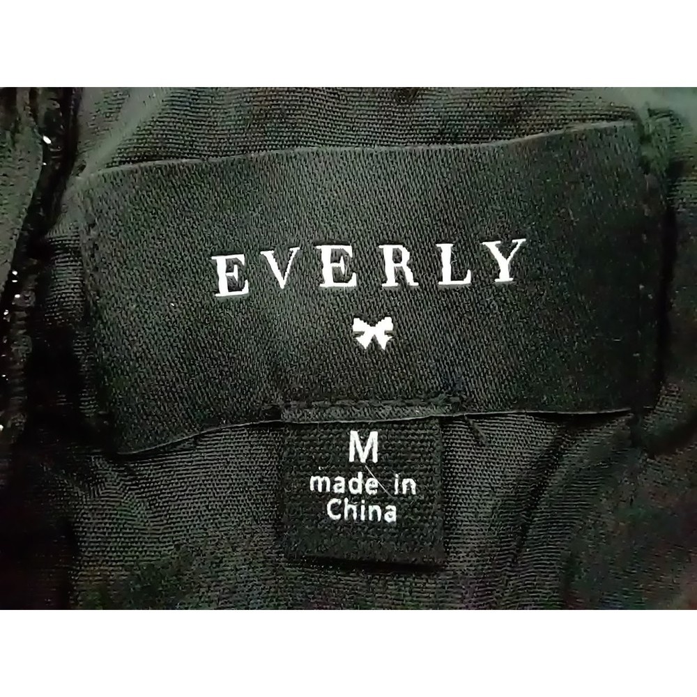 Everly Silvery Metallic Mini Strapless Mini Dress Medium - Picture 10 of 11